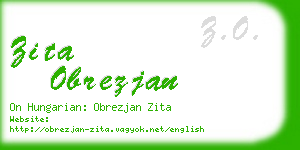 zita obrezjan business card